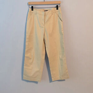 Adidas stretch size 6 cropped khaki cargo golf pants